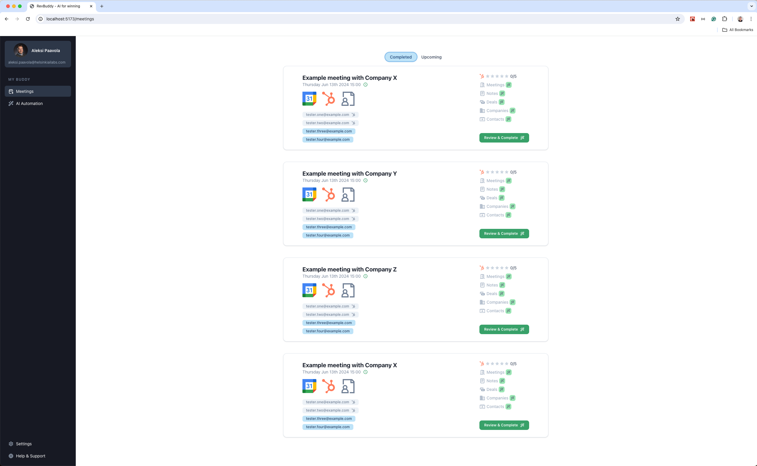 App screenshot